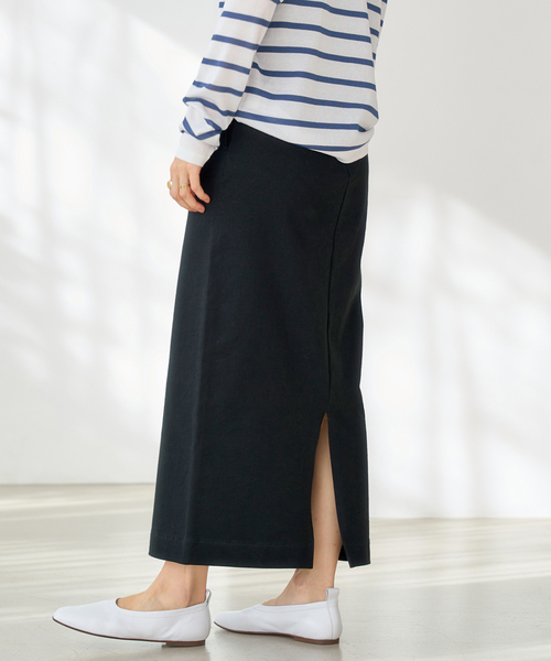 IENA（イエナ）の「クリアコットンスカート（スカート・レディース・チャコールグレー/ブラック/アイボリー・34/36/38）」の20枚目の写真