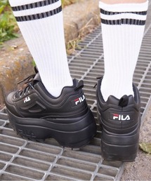 FILA/フィラ  レディース スニーカー  Disruptor2 Wedge　ディスラプター2 ウェッジ 厚底 脚長 WFW22044
