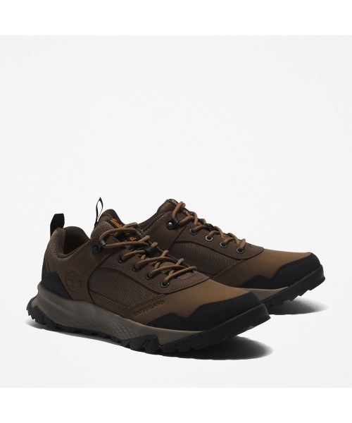 Timberland（ティンバーランド）の「メンズ リンカーン ピーク ライト ロー レザー アンド ファブリック ハイカー - ココア（ブーツ・メンズ・ダークブラウン・27.5cm/28.5cm/26.5cm/25.5cm/30.0cm/27.0cm/25.0cm/29.0cm/26.0cm/28.0cm）」の4枚目の写真