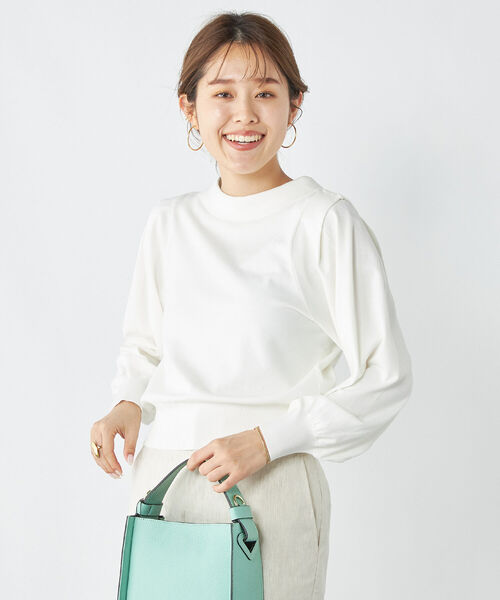 NOLLEY’S(ノーリーズ)の「《手洗い可能》襟付き2WAYプルオーバーニット(ニット/セーター・レディース・ブルー/ブラック/ネイビー/オフホワイト・38)」の20枚目の写真
