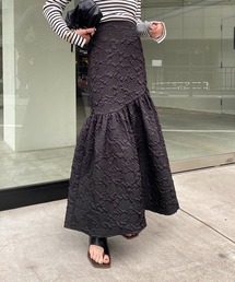 CAPRICIEUX LE'MAGE | エンボスフレアスカート(スカート)