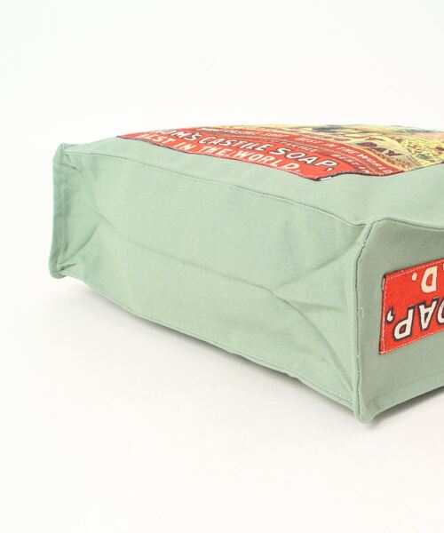 欧州航路（オウシュウコウロ）の「【欧州航路】オーガニックコットン キャットアートトートバッグ（トートバッグ・レディース・グリーン/ブルー/グレー・FREE）」の5枚目の写真