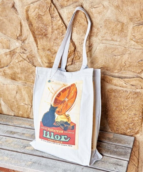 欧州航路（オウシュウコウロ）の「【欧州航路】オーガニックコットン キャットアートトートバッグ（トートバッグ・レディース・グリーン/ブルー/グレー・FREE）」の14枚目の写真