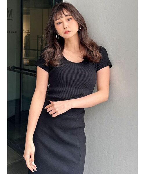 GYDA（ジェイダ）の「レオパードバックリボントップス（Tシャツ/カットソー・レディース・ブラック/オフホワイト・FREE）」の18枚目の写真