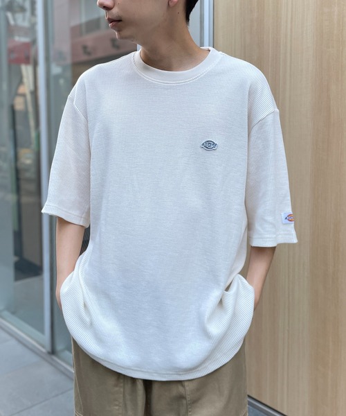 Dickies（ディッキーズ）の「【Dickies】ワッフル袖リブTシャツ 3278-5429（Tシャツ/カットソー・メンズ・ベージュ/ネイビー/ブラック/アイボリー・L/M/XL）」の5枚目の写真