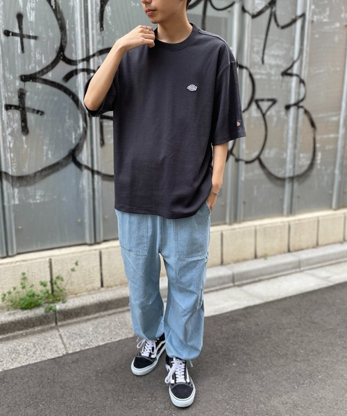 Dickies（ディッキーズ）の「【Dickies】ワッフル袖リブTシャツ 3278-5429（Tシャツ/カットソー・メンズ・ベージュ/ネイビー/ブラック/アイボリー・L/M/XL）」の10枚目の写真