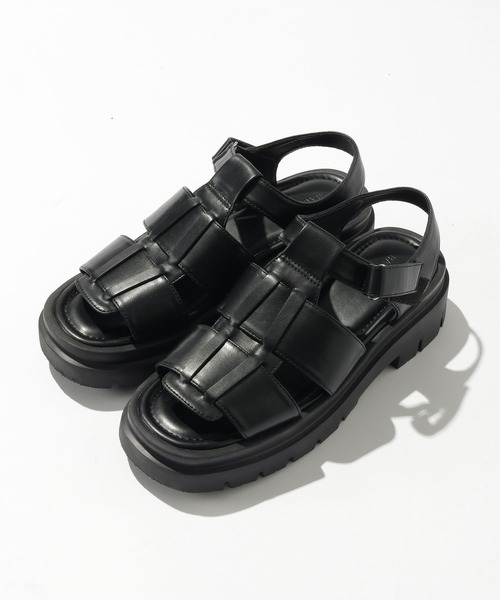 RAGEBLUE（レイジブルー）の「ボリュームソールグルカサンダル（サンダル・レディース・ブラック/ブラウン・LARGE/MEDIUM）」の10枚目の写真