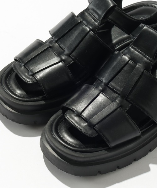 RAGEBLUE（レイジブルー）の「ボリュームソールグルカサンダル（サンダル・レディース・ブラック/ブラウン・LARGE/MEDIUM）」の15枚目の写真