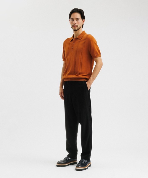Saturdays NYC（サタデーズ ニューヨークシティ ）の「Jahmad Knit Polo（ポロシャツ・メンズ・ダークブラウン/ラベンダー・S/XL/M/X-SMALL/L）」の13枚目の写真