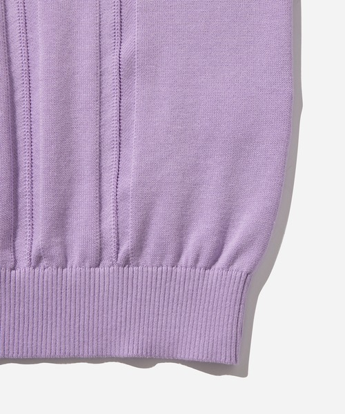 Saturdays NYC（サタデーズ ニューヨークシティ ）の「Jahmad Knit Polo（ポロシャツ・メンズ・ダークブラウン/ラベンダー・S/XL/M/X-SMALL/L）」の9枚目の写真