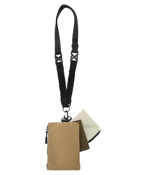 Green　Parks（グリーンパークス）の「・マルチ3Pポーチショルダー（ショルダーバッグ・レディース・グレー/ブラック/ベージュ・FREE）」の11枚目の写真