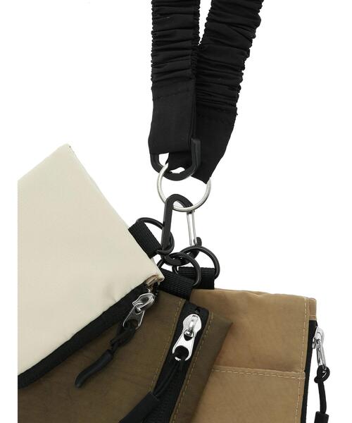 Green　Parks（グリーンパークス）の「・マルチ3Pポーチショルダー（ショルダーバッグ・レディース・グレー/ブラック/ベージュ・FREE）」の8枚目の写真