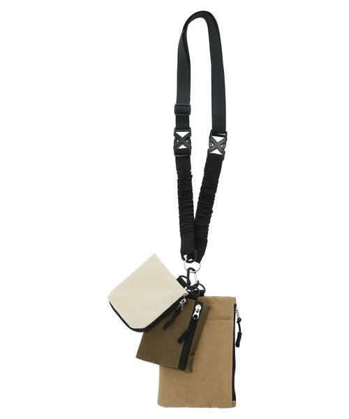 Green　Parks（グリーンパークス）の「・マルチ3Pポーチショルダー（ショルダーバッグ・レディース・グレー/ブラック/ベージュ・FREE）」の6枚目の写真