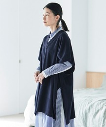 サニークラウズ　ドデカいニットベスト〈レディース〉