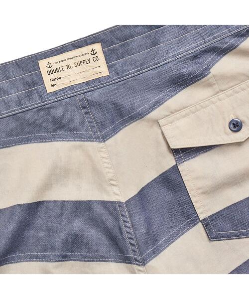RRL（ダブル アール エル）の「ストライプド ツイル ショートパンツ