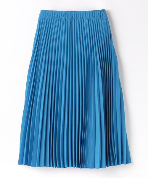 green label relaxing(グリーンレーベルリラクシング)の「アコーディオン プリーツ 無地 / ドット スカート(スカート・レディース・ブラック/ホワイト/コバルトブルー/マスタード・FREE)」の22枚目の写真
