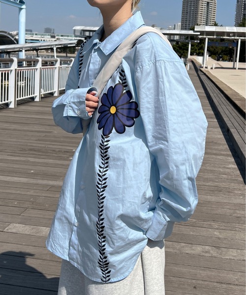 sedacle(セダクル)の「デイジーシャツ(シャツ/ブラウス・メンズ・オフホワイト/サックスブルー・MEDIUM/LARGE)」の15枚目の写真