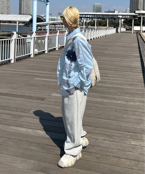 sedacle(セダクル)の「デイジーシャツ(シャツ/ブラウス・メンズ・オフホワイト/サックスブルー・MEDIUM/LARGE)」の14枚目の写真
