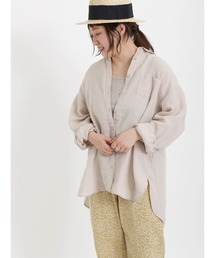 Samansa Mos2 | 柄アソートリネンシャツ【リネン100％】(シャツ/ブラウス)