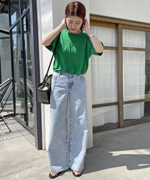 Spick & Span - Spick and Span リネン天竺Tシャツ Spick & Span（スピックアンドスパン）の「リネン天竺Tシャツ（T