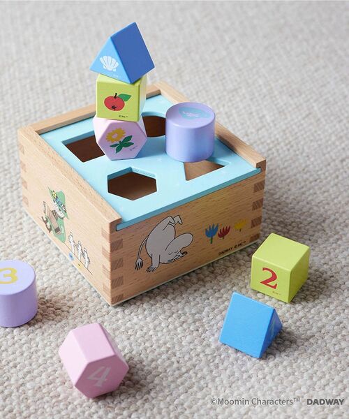 I.D.E.A international（イデアインターナショナル）の「型はめつみ木/ムーミン（その他ベビー用品・レディース・その他・ﾌﾘ-）」の2枚目の写真