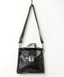 バッグ camiel fortgens croocked bag m DPTO — Silver Leather Crooked Bag