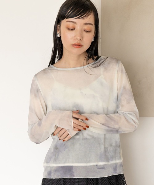 LOWRYS FARM(ローリーズファーム)の「2WAYチュールキリカエカーディガンLS 903932(カーディガン/ボレロ・レディース・オレンジ/グレー/ブラック/ホワイト/ホワイト系その他・FREE)」の12枚目の写真