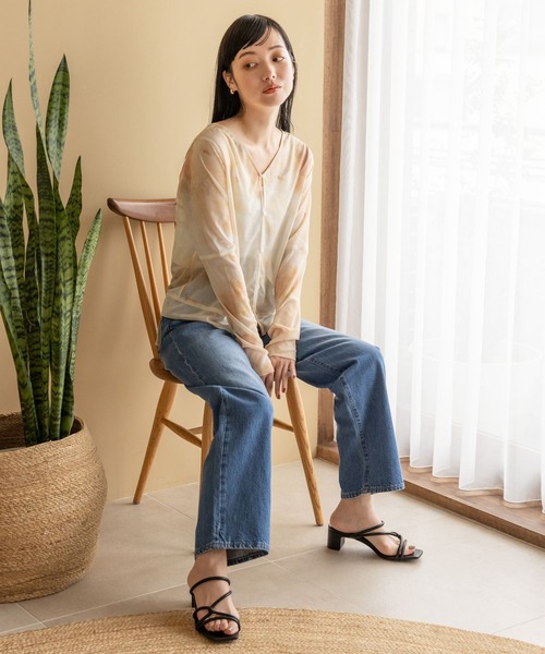 LOWRYS FARM(ローリーズファーム)の「2WAYチュールキリカエカーディガンLS 903932(カーディガン/ボレロ・レディース・オレンジ/グレー/ブラック/ホワイト/ホワイト系その他・FREE)」の20枚目の写真