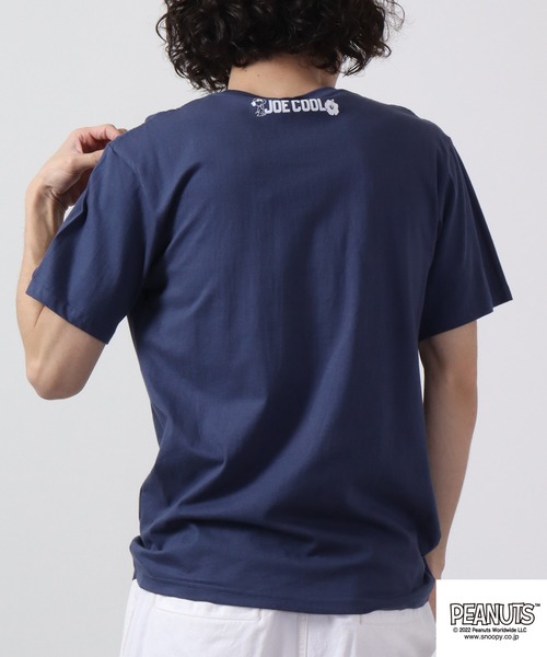 PEANUTS（ピーナッツ）の「PEANUTS スヌーピー フォト Tシャツ 半袖（Tシャツ/カットソー・レディース・オフホワイト/ネイビー/ブルーグレー/チャコール/レモンイエロー/ピンク・L/S/M）」の8枚目の写真
