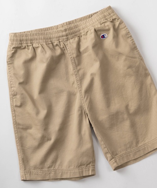 Champion(チャンピオン)の「【Champion/チャンピオン】ワンポイントロゴ ワッペンデザイン コットンツイル生地 ショーツ/ショートパンツ(その他パンツ・メンズ・カーキ/ベージュ/ブラック/ホワイト・M/XL/L)」の3枚目の写真