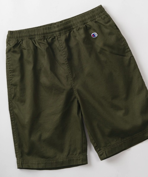 Champion(チャンピオン)の「【Champion/チャンピオン】ワンポイントロゴ ワッペンデザイン コットンツイル生地 ショーツ/ショートパンツ(その他パンツ・メンズ・カーキ/ベージュ/ブラック/ホワイト・M/XL/L)」の4枚目の写真