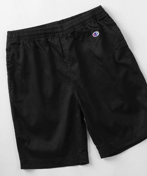 Champion(チャンピオン)の「【Champion/チャンピオン】ワンポイントロゴ ワッペンデザイン コットンツイル生地 ショーツ/ショートパンツ(その他パンツ・メンズ・カーキ/ベージュ/ブラック/ホワイト・M/XL/L)」の2枚目の写真