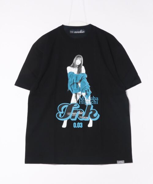 Nookie(Nookie)の「★THE nookie LOVE Mitsuha Higuchi★ PORTRAIT TEE(Tシャツ/カットソー・レディース・ブラック・LARGE)」の1枚目の写真