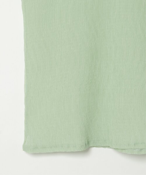 VENCEEXCHANGE（ヴァンスエクスチェンジ）の「シアープリーツ袖ドロストトップス（シャツ/ブラウス・レディース・オフホワイト/ブラック/グリーン/パープル・FREE）」の17枚目の写真