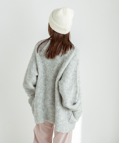 OLIVE des OLIVE（オリーブデオリーブ）の「ブークレ起毛ロングカーディガン　1032050040（カーディガン/ボレロ・レディース・オフホワイト/ピンク/ラベンダー/オートミール・FREE）」の11枚目の写真