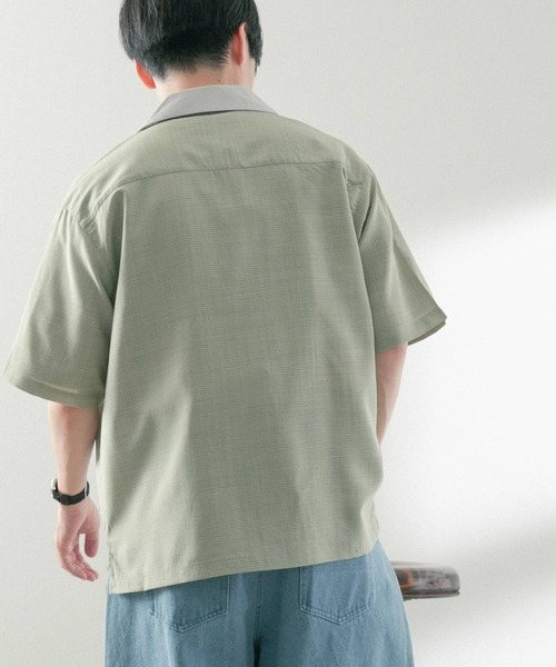 ITEMS URBANRESEARCH(アイテムズ アーバンリサーチ)の「ドライリップクレリックショートスリーブシャツ(シャツ/ブラウス・メンズ・グレー/ピンク/グリーン・MEDIUM/LARGE)」の13枚目の写真