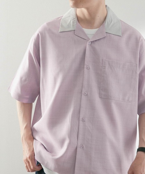 ITEMS URBANRESEARCH(アイテムズ アーバンリサーチ)の「ドライリップクレリックショートスリーブシャツ(シャツ/ブラウス・メンズ・グレー/ピンク/グリーン・MEDIUM/LARGE)」の17枚目の写真