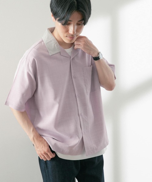 ITEMS URBANRESEARCH(アイテムズ アーバンリサーチ)の「ドライリップクレリックショートスリーブシャツ(シャツ/ブラウス・メンズ・グレー/ピンク/グリーン・MEDIUM/LARGE)」の19枚目の写真
