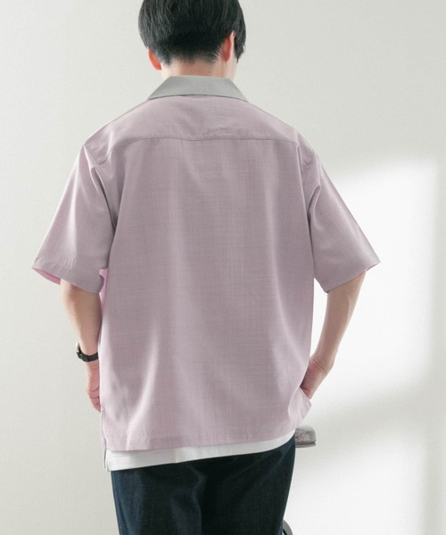 ITEMS URBANRESEARCH(アイテムズ アーバンリサーチ)の「ドライリップクレリックショートスリーブシャツ(シャツ/ブラウス・メンズ・グレー/ピンク/グリーン・MEDIUM/LARGE)」の20枚目の写真