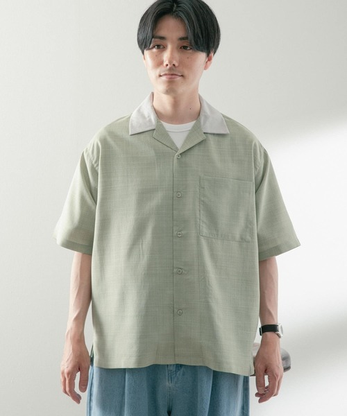 ITEMS URBANRESEARCH(アイテムズ アーバンリサーチ)の「ドライリップクレリックショートスリーブシャツ(シャツ/ブラウス・メンズ・グレー/ピンク/グリーン・MEDIUM/LARGE)」の22枚目の写真
