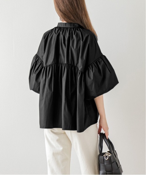 SUGAR BISKET（シュガービスケット）の「ボリューム袖ギャザーブラウス（シャツ/ブラウス・レディース・ブラック/ホワイト/グリーン/イエロー・フリー）」の11枚目の写真