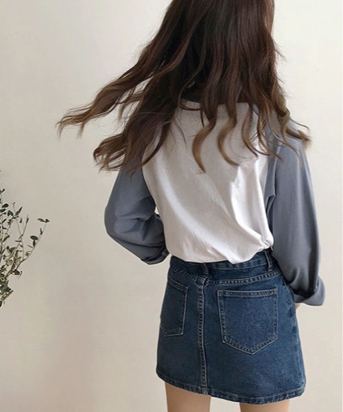 gossip!ロサンゼルス(ゴシップロサンゼルス)の「デニムミニスカート(デニムスカート・レディース・ライトブルー/ブルー・S/M)」の10枚目の写真