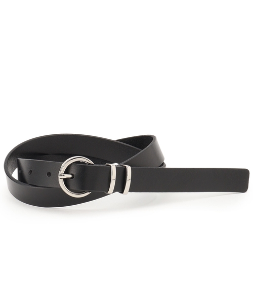 tk.TAKEO KIKUCHI(ティーケータケオキクチ)の「◆シンプルナローレザーベルト(ベルト・メンズ・ブラック/ブラック系/ブラック系1・00)」の6枚目の写真