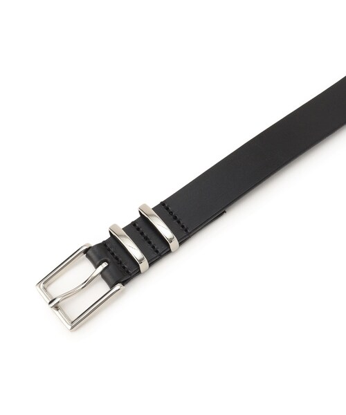 tk.TAKEO KIKUCHI(ティーケータケオキクチ)の「◆シンプルナローレザーベルト(ベルト・メンズ・ブラック/ブラック系/ブラック系1・00)」の4枚目の写真