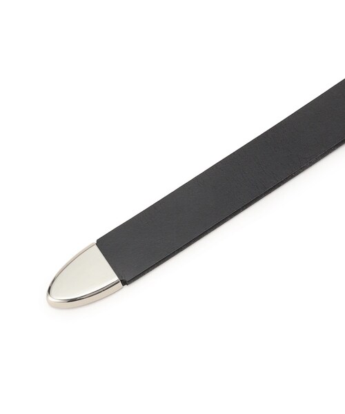 tk.TAKEO KIKUCHI(ティーケータケオキクチ)の「◆シンプルナローレザーベルト(ベルト・メンズ・ブラック/ブラック系/ブラック系1・00)」の8枚目の写真