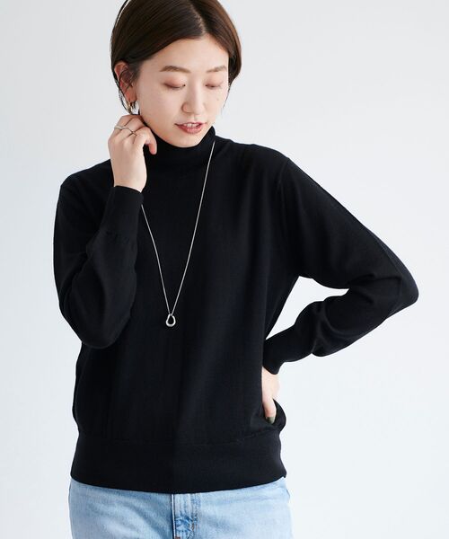 le.coeur blanc（ルクールブラン）の「ニュアンスフープロングネックレス（ネックレス・レディース・シルバー/ゴールド・FREE）」の4枚目の写真