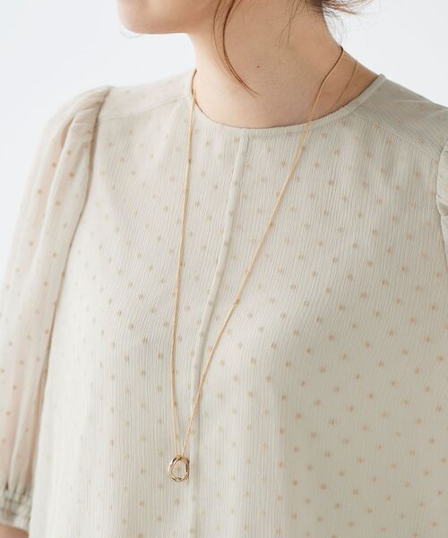 le.coeur blanc（ルクールブラン）の「ニュアンスフープロングネックレス（ネックレス・レディース・シルバー/ゴールド・FREE）」の7枚目の写真