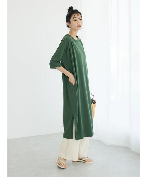 CRAFT STANDARD BOUTIQUE（クラフトスタンダードブティック）の「ショルダーギャザーカットワンピース（ワンピース・レディース・ブラック/カーキ/ブラウン・FREE）」の16枚目の写真