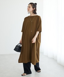 ショルダーギャザーカットワンピース