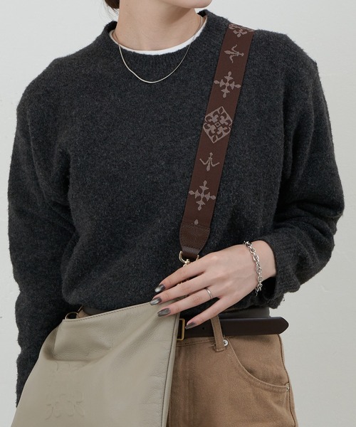 アレンジショルダーベルト[Monogram](CE-1099)（ベルト）｜russet